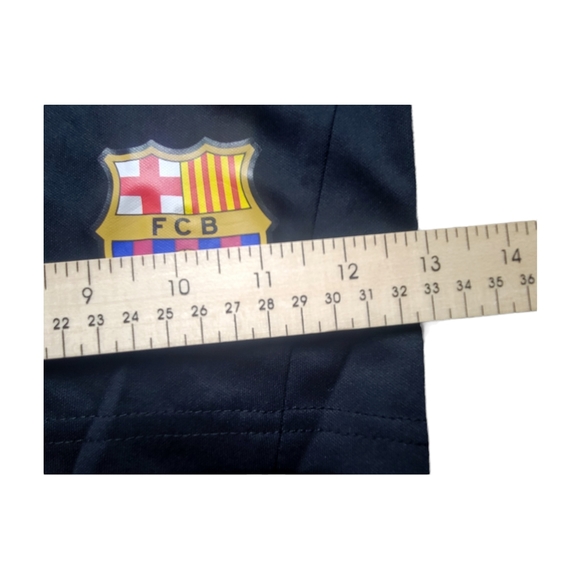FC Barcelona Shorts size L Soccer Team Barca Black - Picture 8 of 14